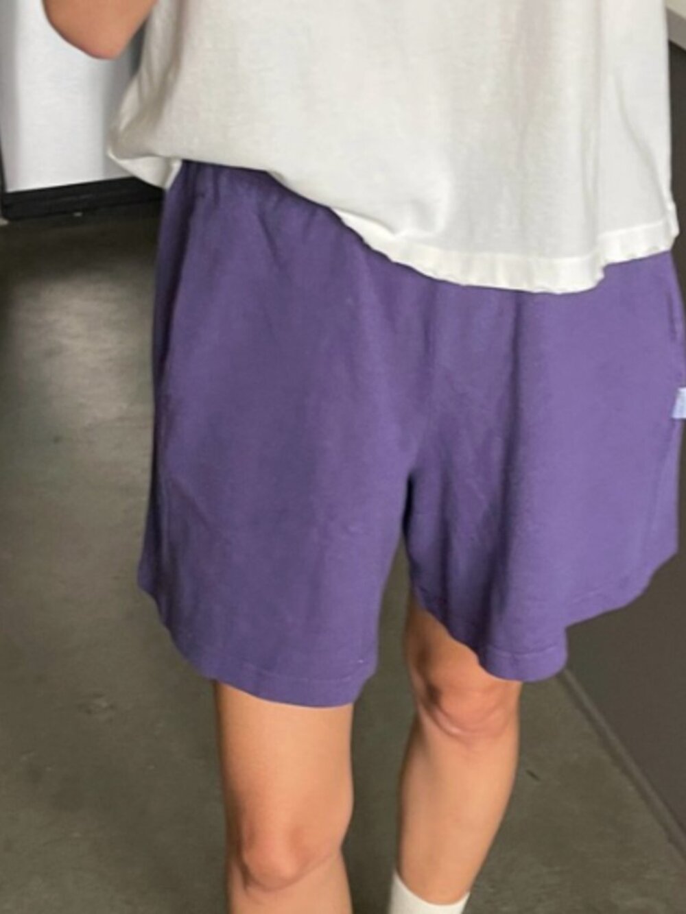 Le Bon Shoppe Purple Flared Basketball Women's Casual Lounge Shorts - L